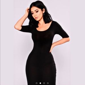 Midi Black Dress ✨